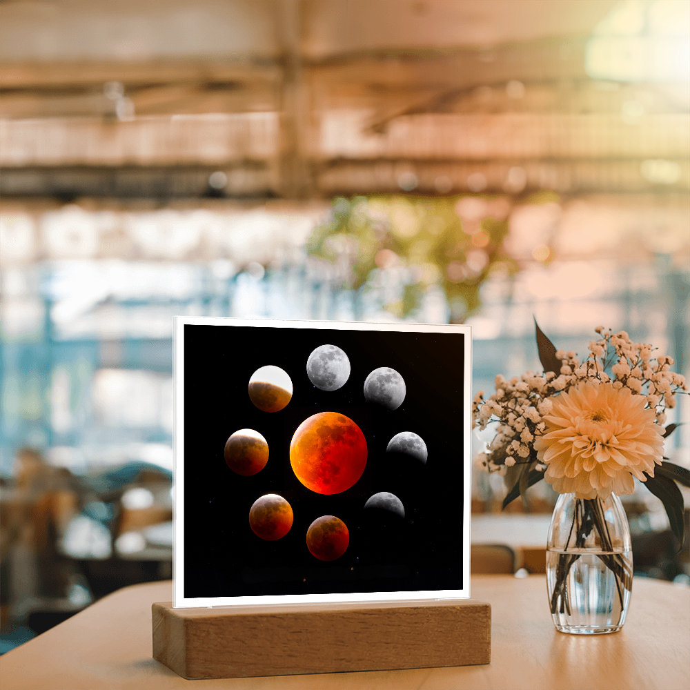 Lunar Eclipse acrylic night light