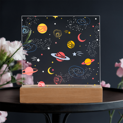 Galaxy Night Light; Hand Sketched Design