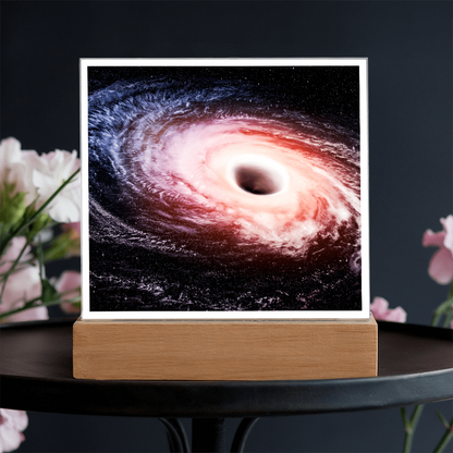 Black hole cosmic acrylic night light