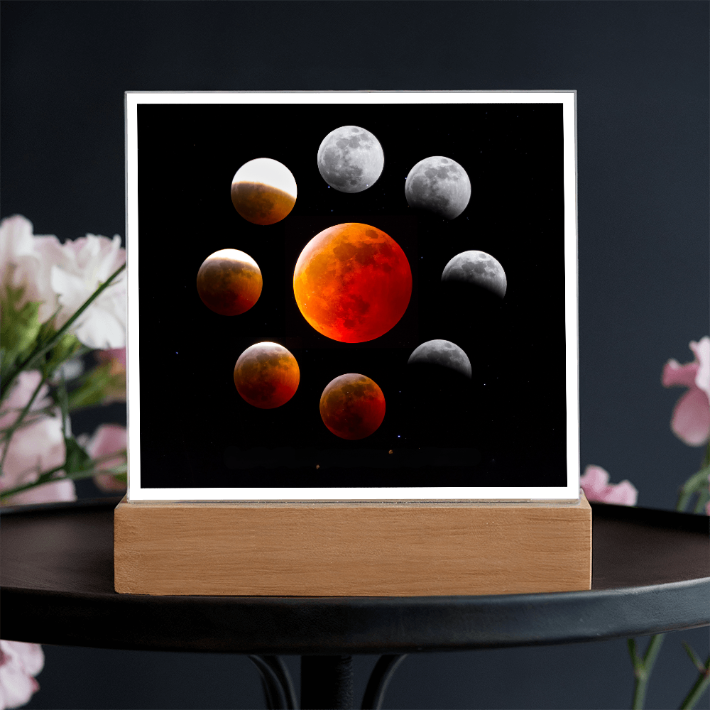 Lunar Eclipse acrylic night light