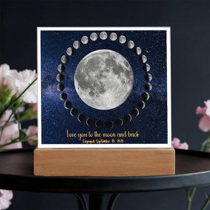 Moon cycle engagement Acrylic Star light