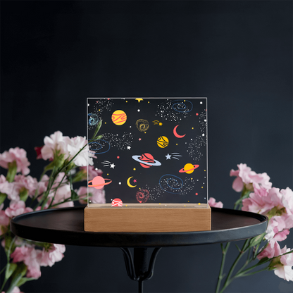 Galaxy Night Light; Hand Sketched Design