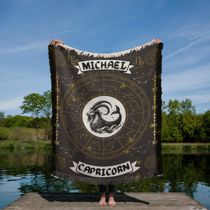 Capricorn Zodiac Personalized Blanket – Crafted for the Driven and the Disciplined