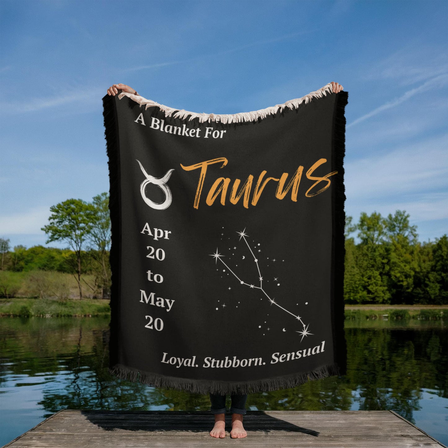 Taurus Zodiac Constellation Blanket