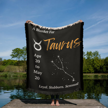 Taurus Zodiac Constellation Blanket
