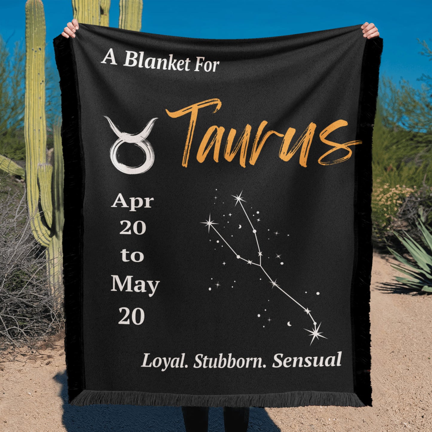 Taurus Zodiac Constellation Blanket
