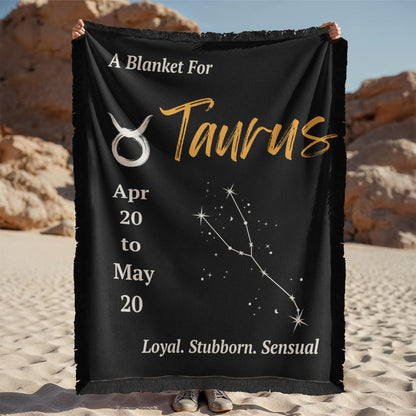 Taurus Zodiac Constellation Blanket