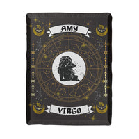 Virgo Zodiac Personalized Woven Blanket
