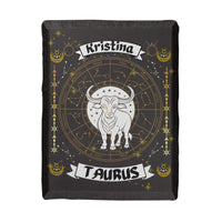 Taurus Zodiac Constellation Woven Blanket