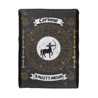 Sagittarius Zodiac Personalized Woven Blanket