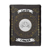 Cancer Zodiac Constellation Woven Blanket