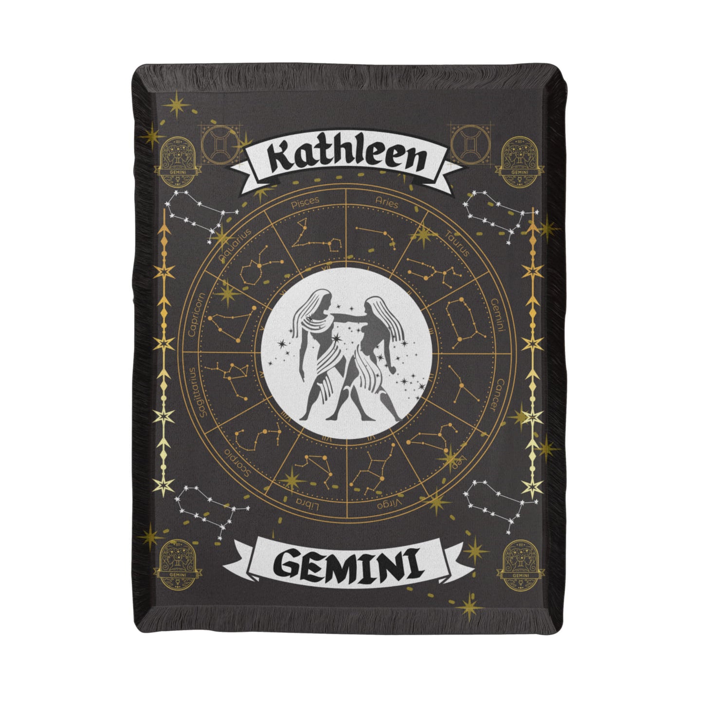 Gemini Zodiac Constellation Blanket