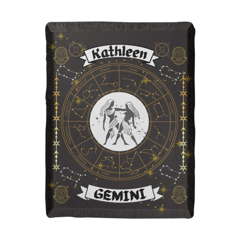 Gemini Zodiac Constellation Blanket