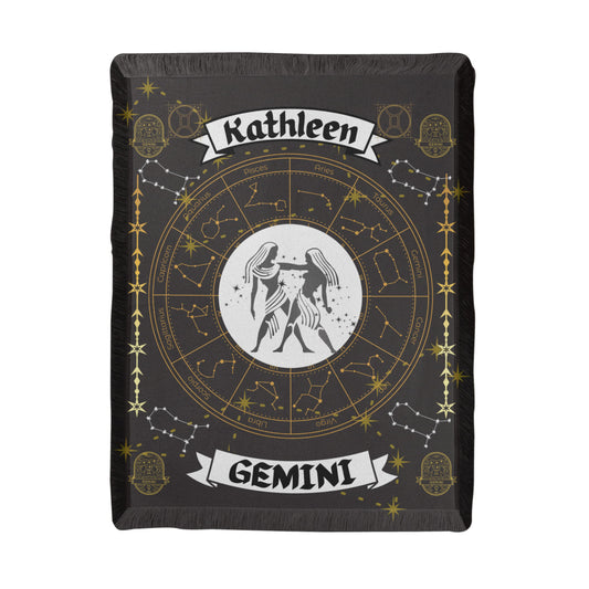 Gemini Zodiac Constellation Blanket