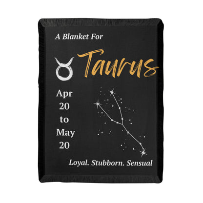 Taurus Zodiac Constellation Blanket