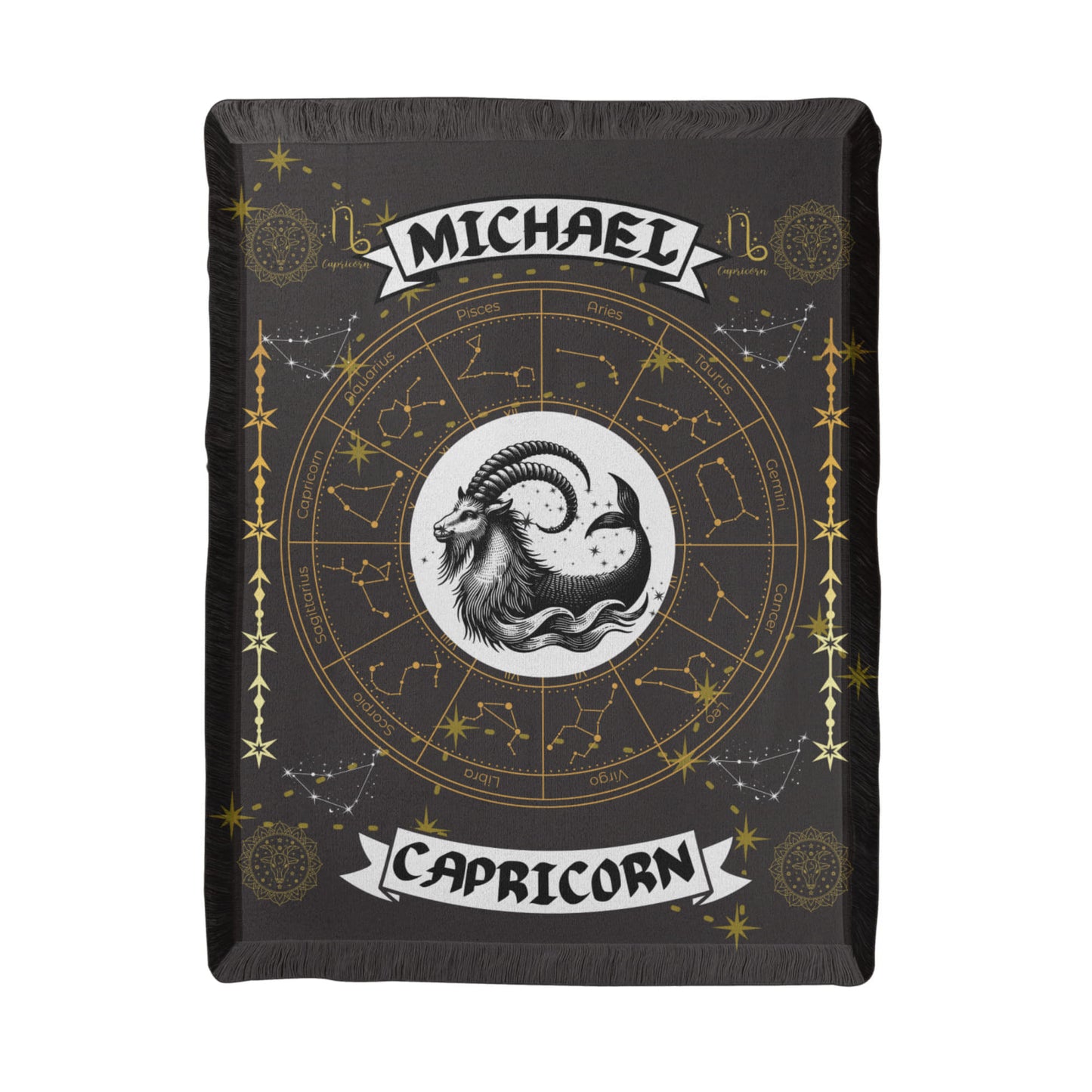 Capricorn Zodiac Personalized Blanket