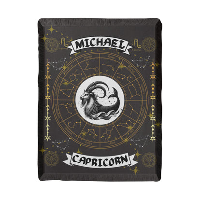 Capricorn Zodiac Personalized Blanket