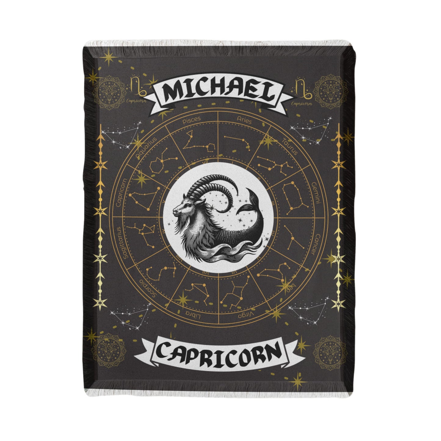 Capricorn Zodiac Personalized Blanket – Crafted for the Driven and the Disciplined
