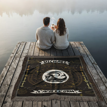 Capricorn Zodiac Personalized Blanket
